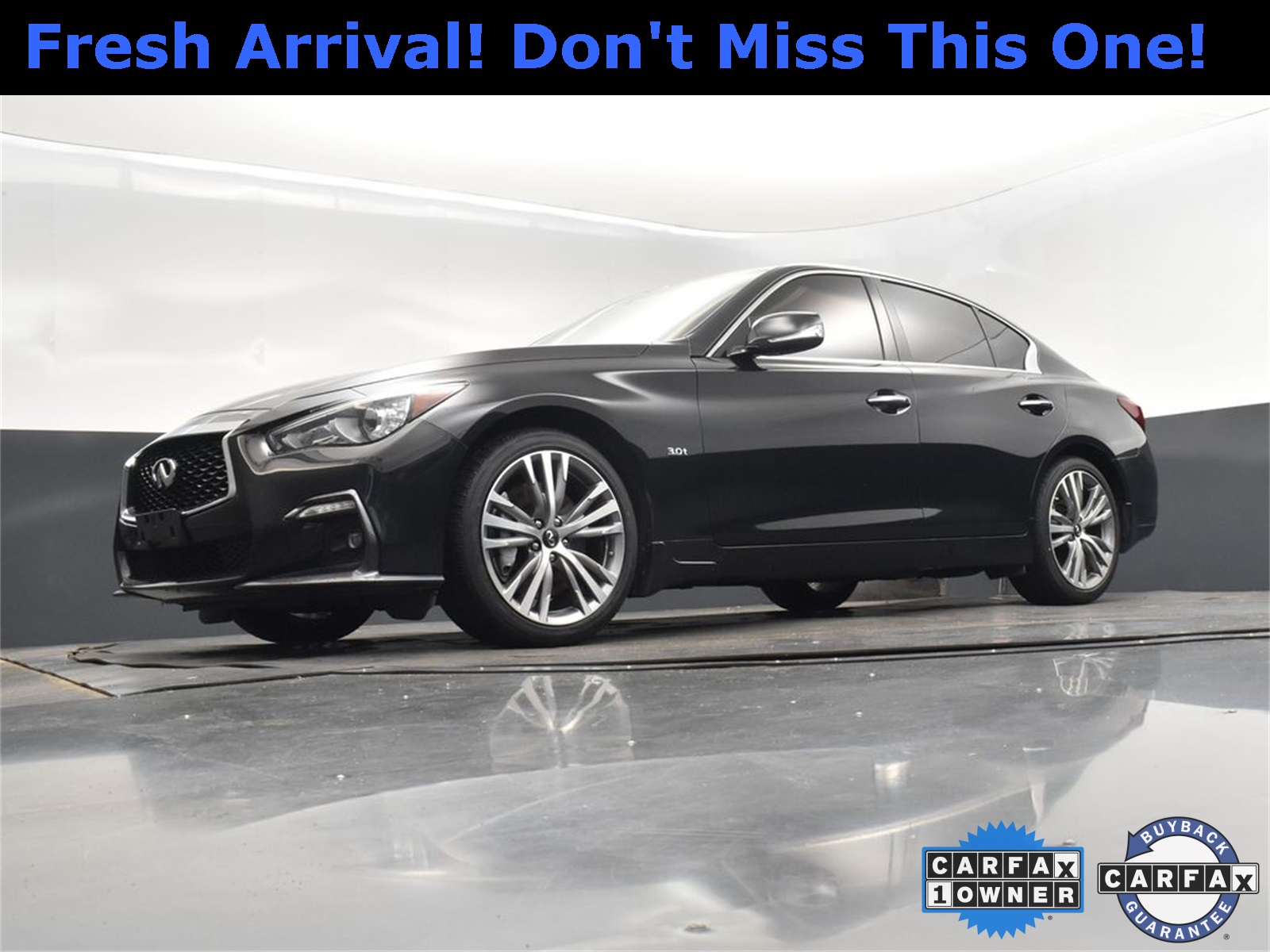 2018 Midnight Black INFINITI Q50 Sport AWD Sedan