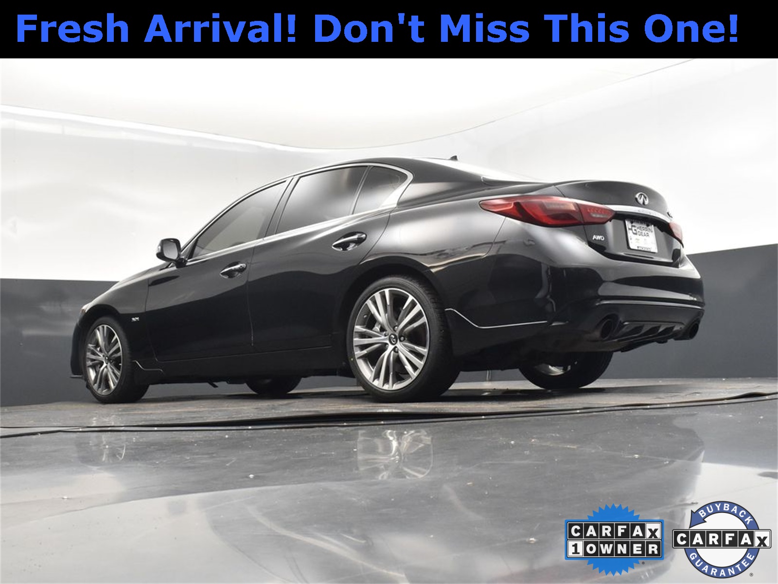 2018 Midnight Black INFINITI Q50 Sport AWD Sedan