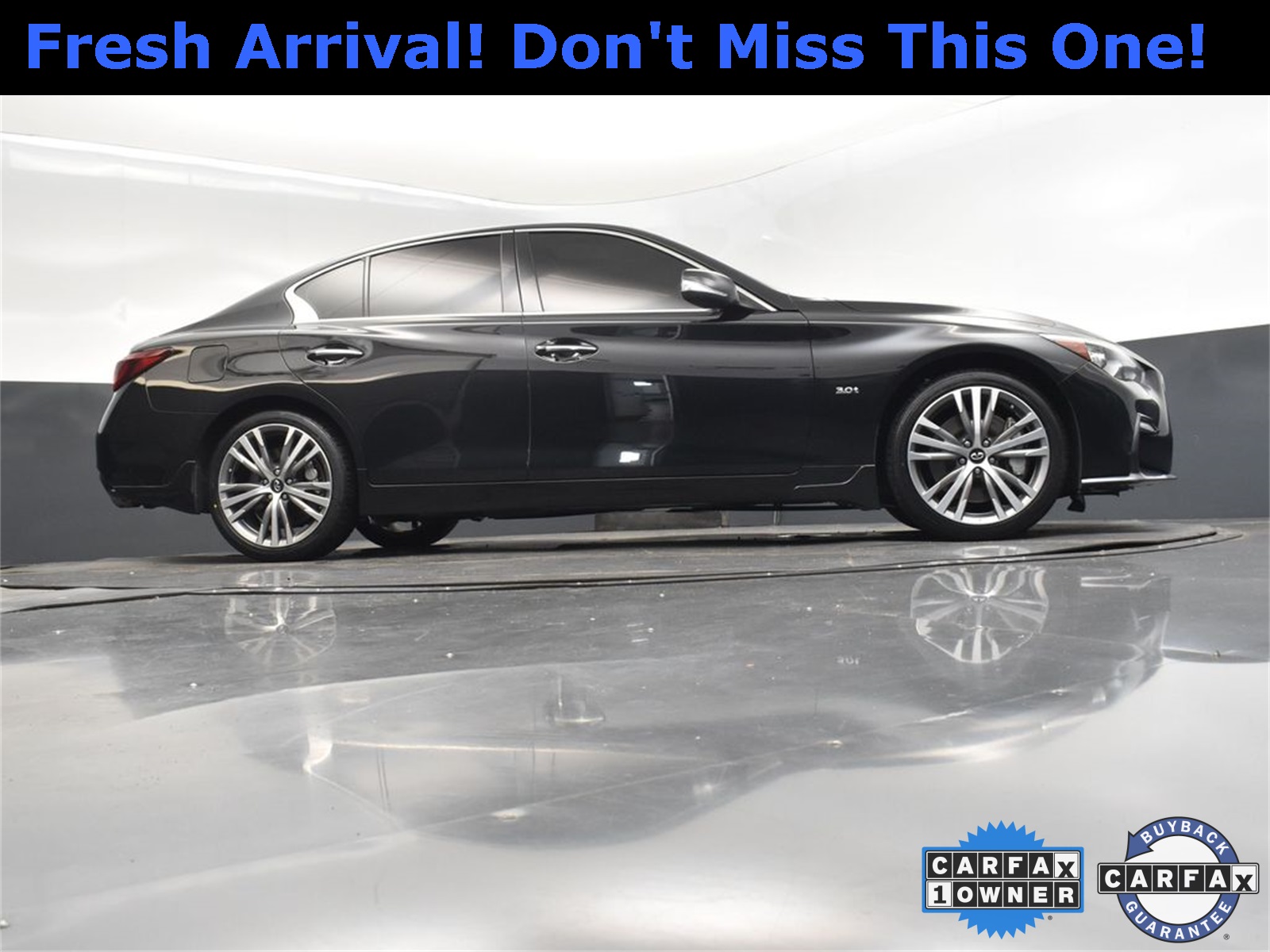 2018 Midnight Black INFINITI Q50 Sport AWD Sedan