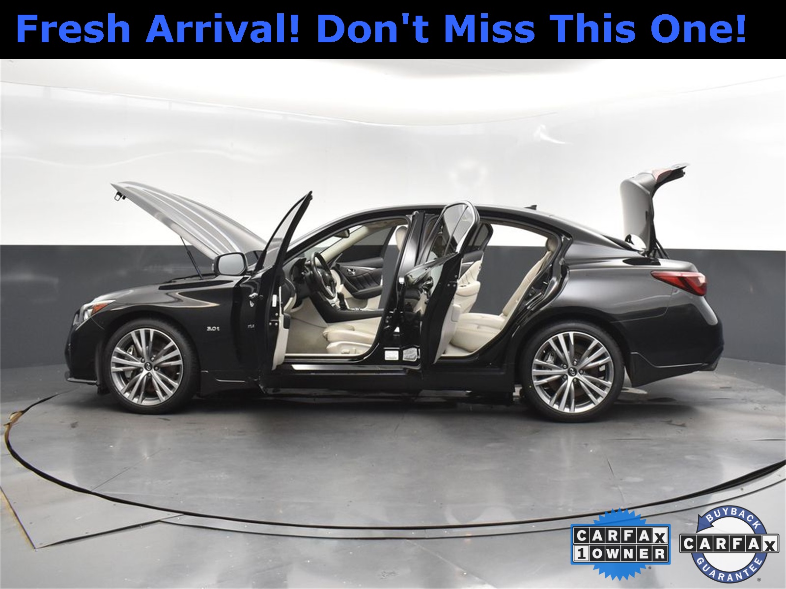 2018 Midnight Black INFINITI Q50 Sport AWD Sedan