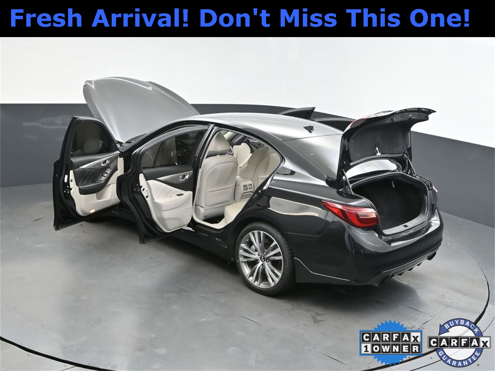 2018 Midnight Black INFINITI Q50 Sport AWD Sedan