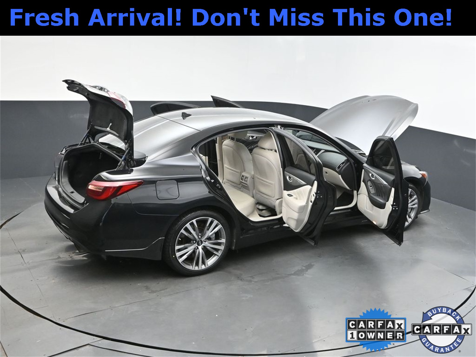 2018 Midnight Black INFINITI Q50 Sport AWD Sedan