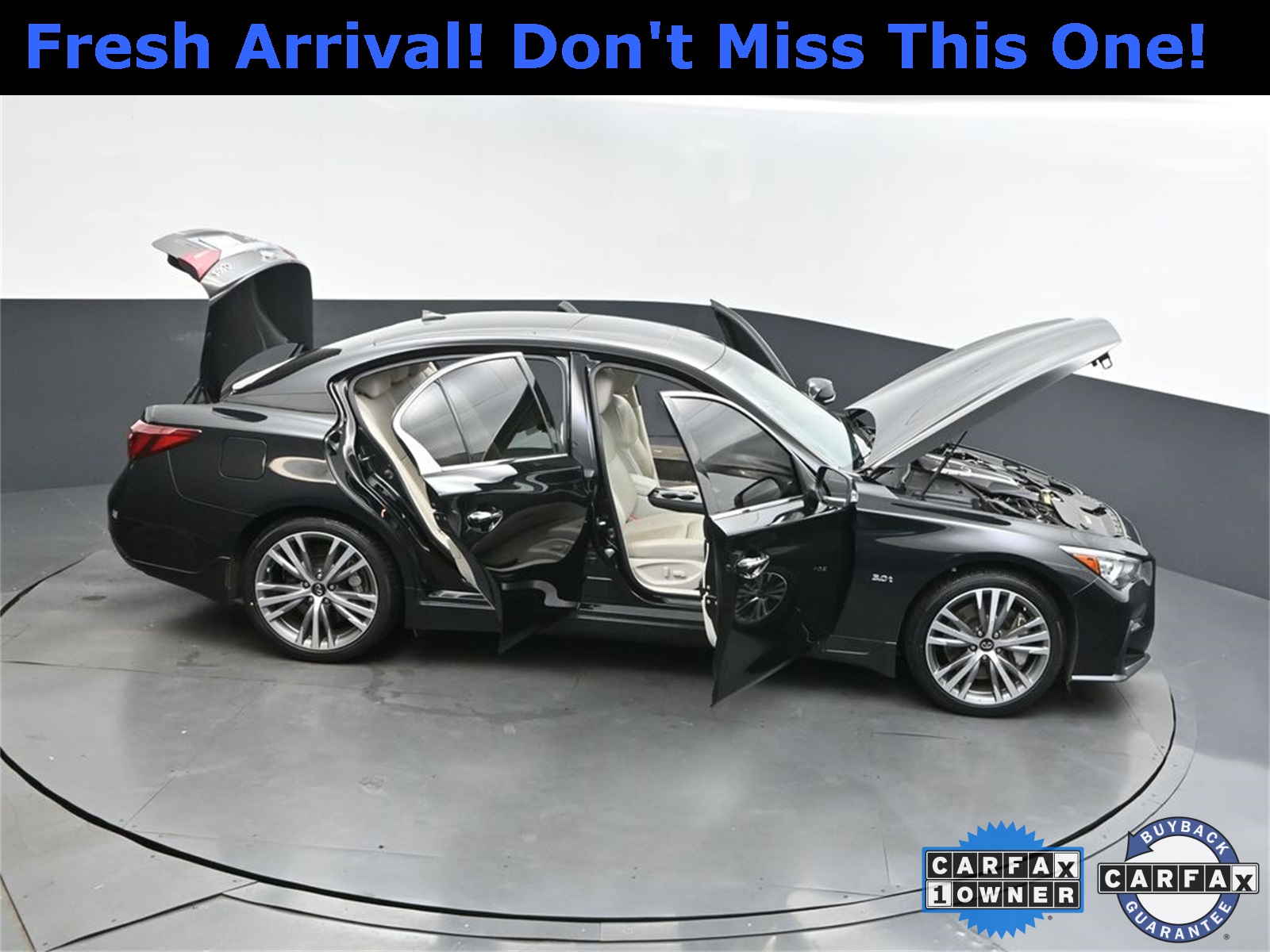 2018 Midnight Black INFINITI Q50 Sport AWD Sedan
