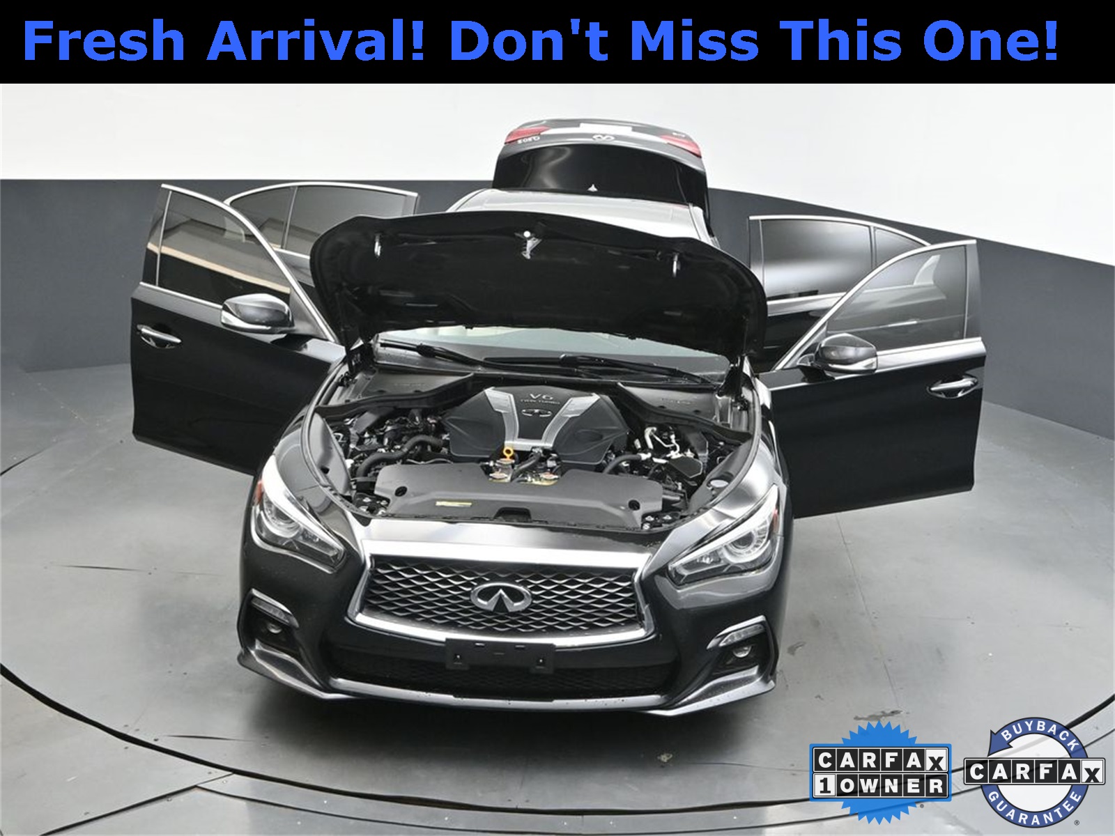 2018 Midnight Black INFINITI Q50 Sport AWD Sedan