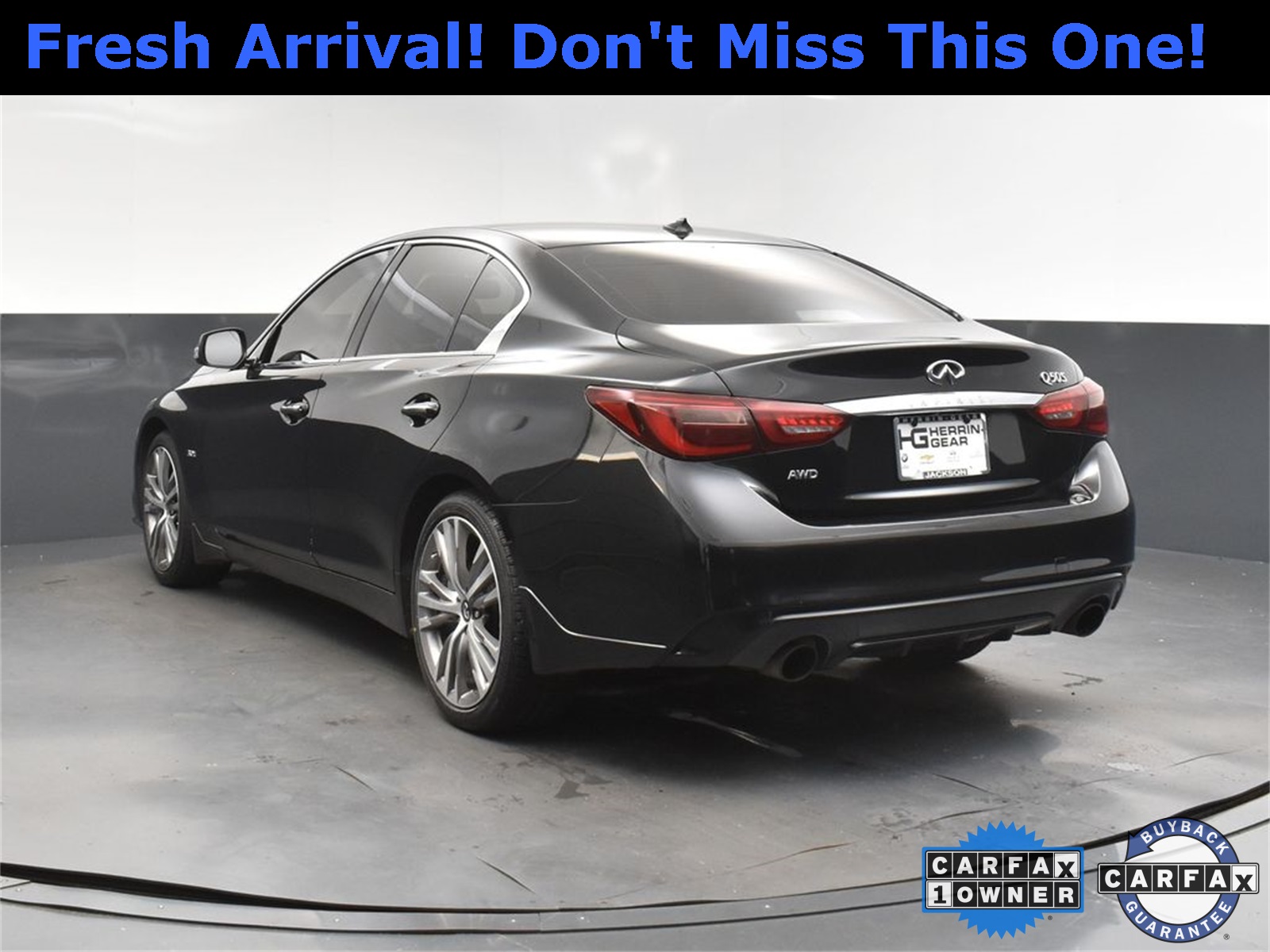 2018 Midnight Black INFINITI Q50 Sport AWD Sedan