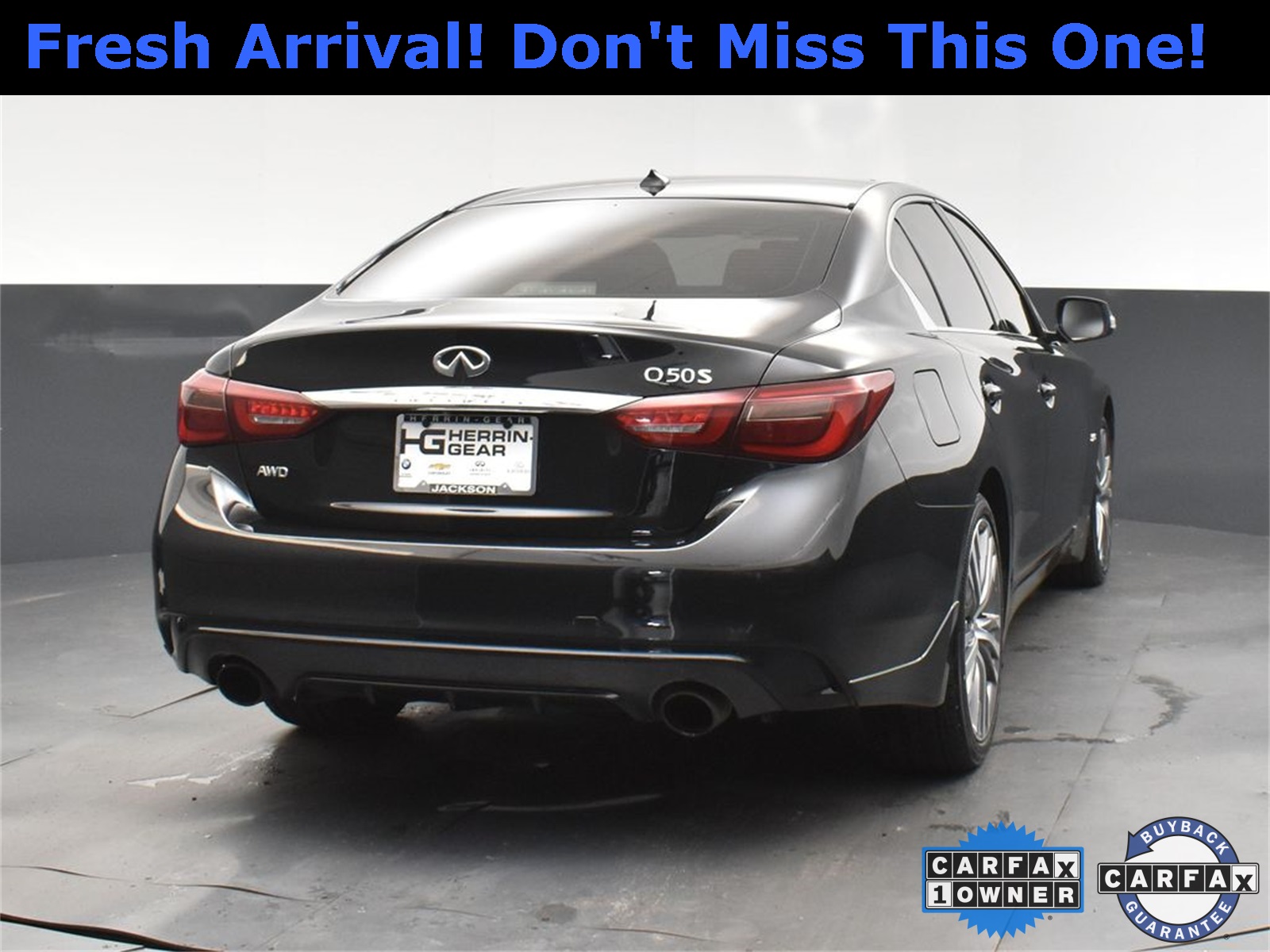 2018 Midnight Black INFINITI Q50 Sport AWD Sedan