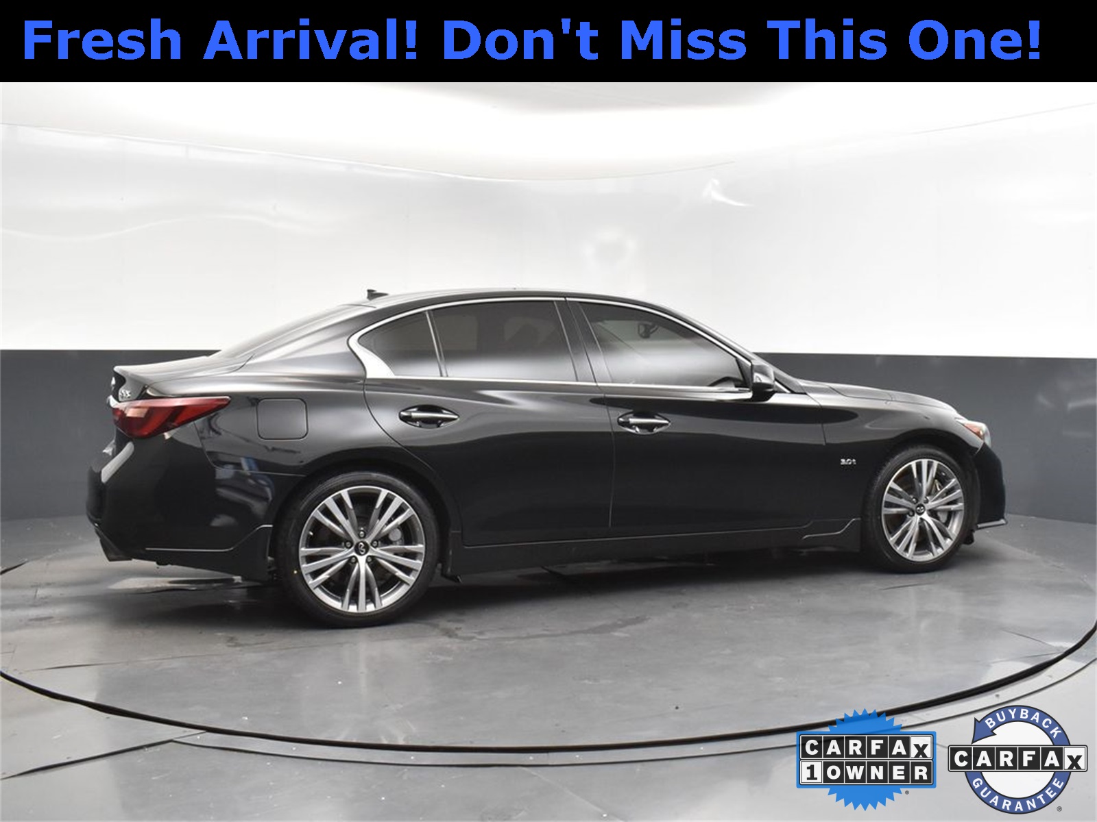 2018 Midnight Black INFINITI Q50 Sport AWD Sedan