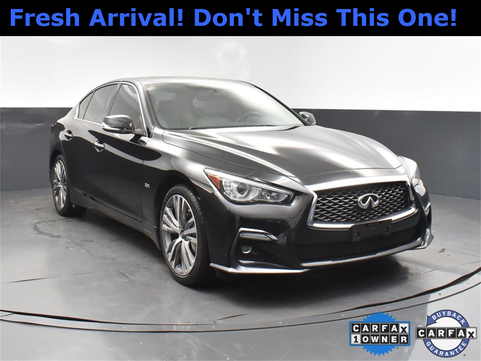 2018 Midnight Black INFINITI Q50 Sport AWD Sedan