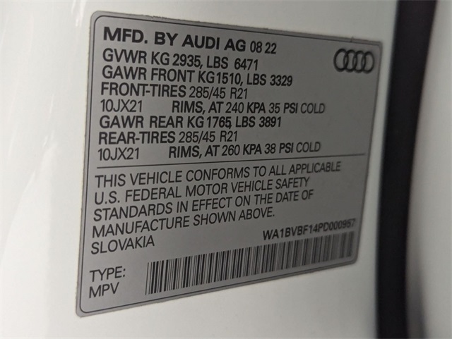 used 2023 Audi Q8 car, priced at $48,981