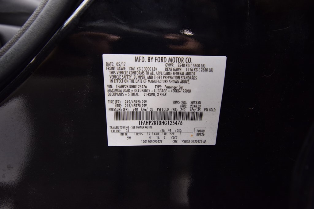 used 2017 Ford Taurus car, priced at $17,500