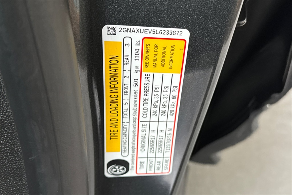 used 2020 Chevrolet Equinox car, priced at $17,972