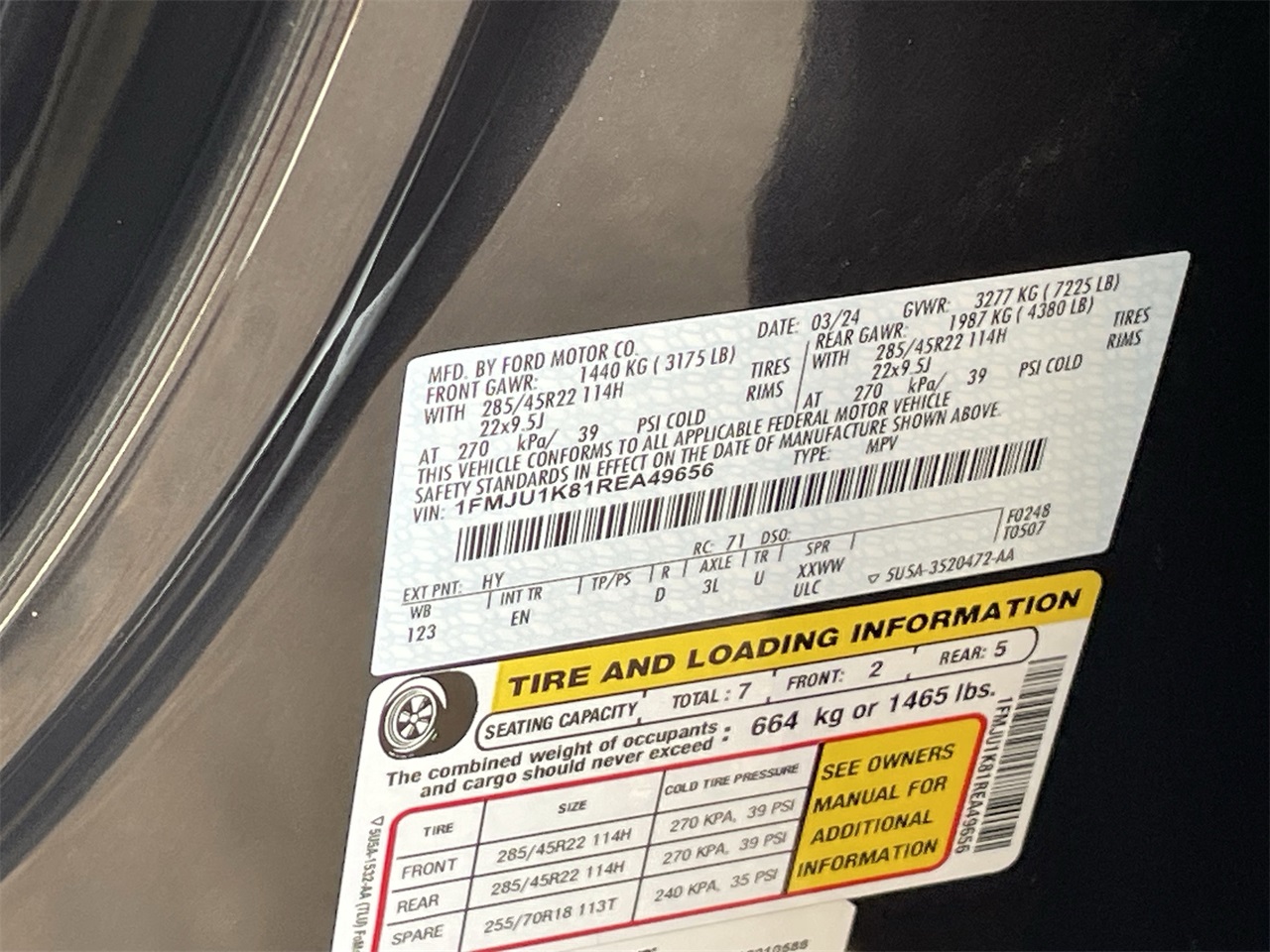 used 2024 Ford Expedition car, priced at $55,995