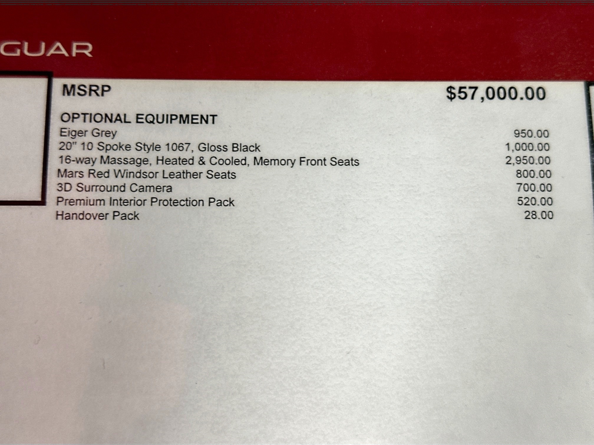 new 2025 Jaguar F-PACE car, priced at $65,323