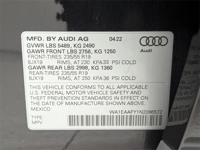 used 2022 Audi Q5 car, priced at $28,781