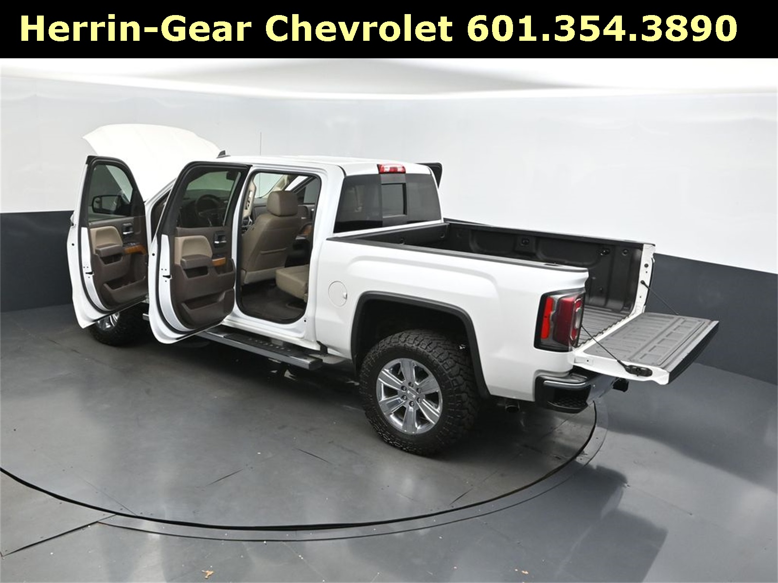 2018 White Frost Tricoat GMC Sierra 1500 SLT 4X4 Truck