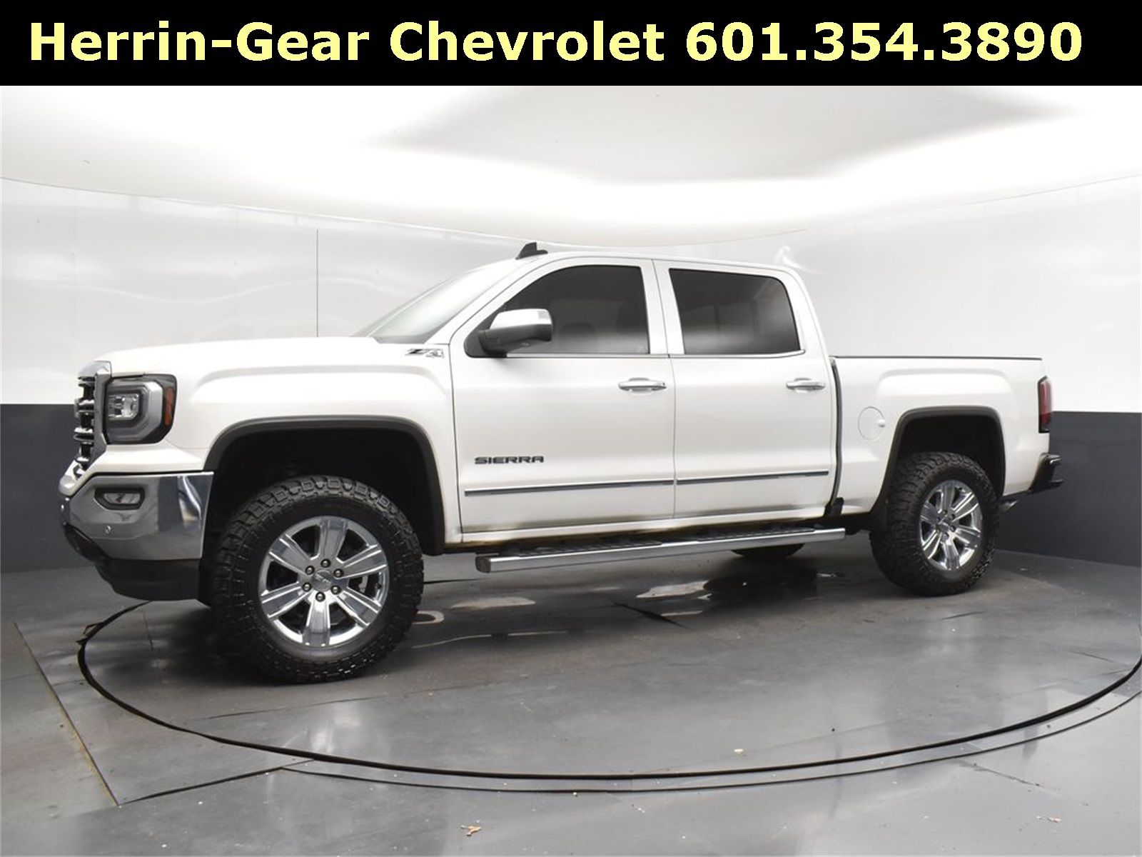 2018 White Frost Tricoat GMC Sierra 1500 SLT 4X4 Truck