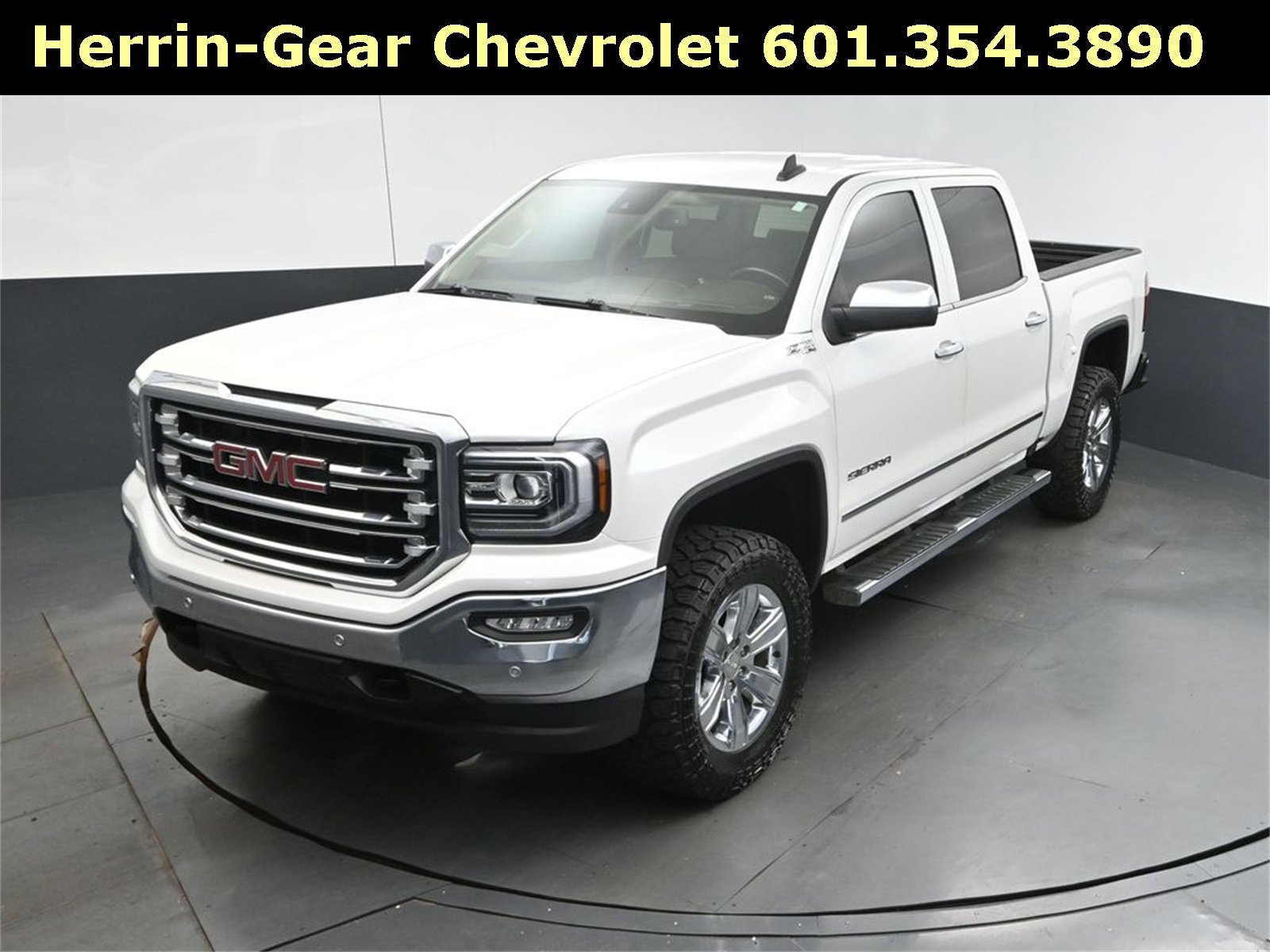 2018 White Frost Tricoat GMC Sierra 1500 SLT 4X4 Truck