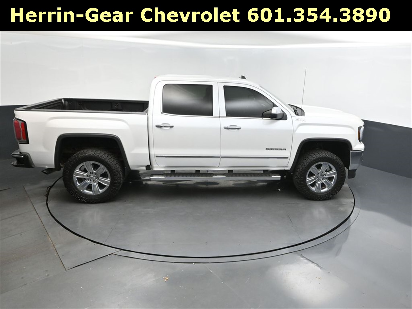 2018 White Frost Tricoat GMC Sierra 1500 SLT 4X4 Truck
