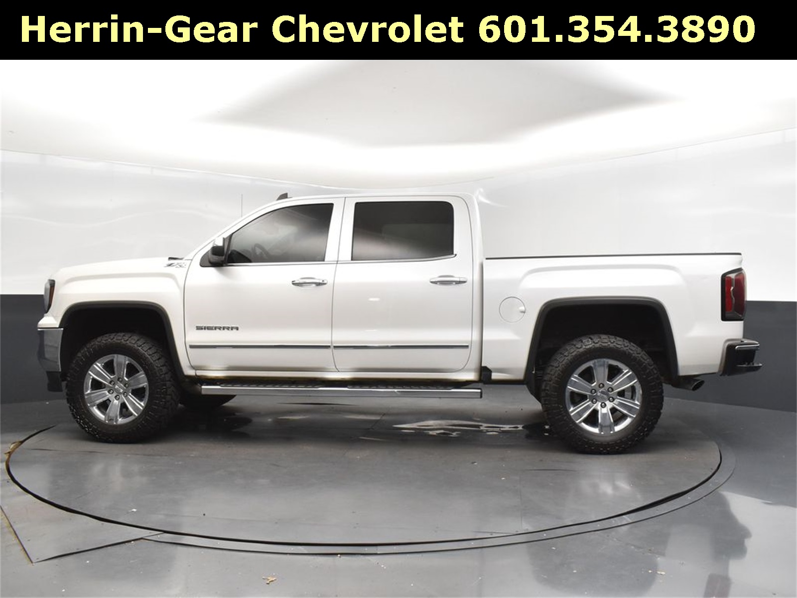 2018 White Frost Tricoat GMC Sierra 1500 SLT 4X4 Truck