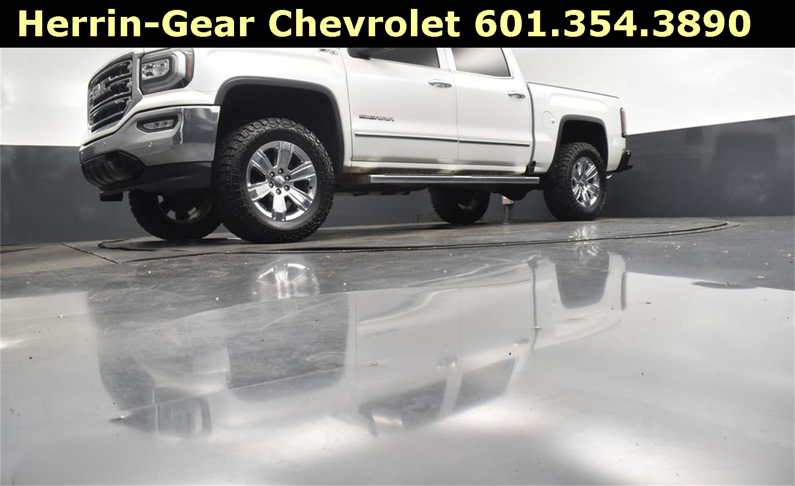 2018 White Frost Tricoat GMC Sierra 1500 SLT 4X4 Truck