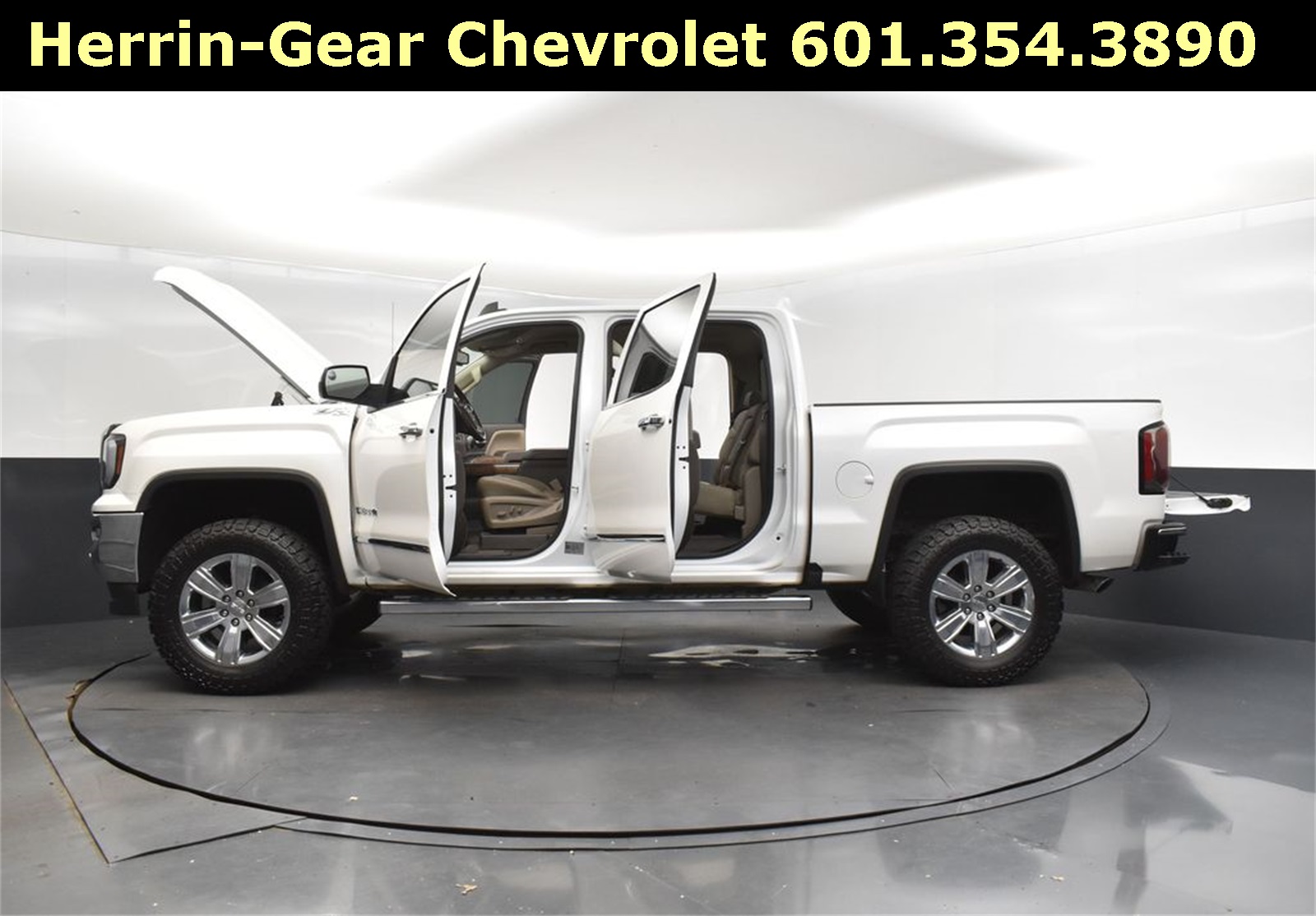 2018 White Frost Tricoat GMC Sierra 1500 SLT 4X4 Truck