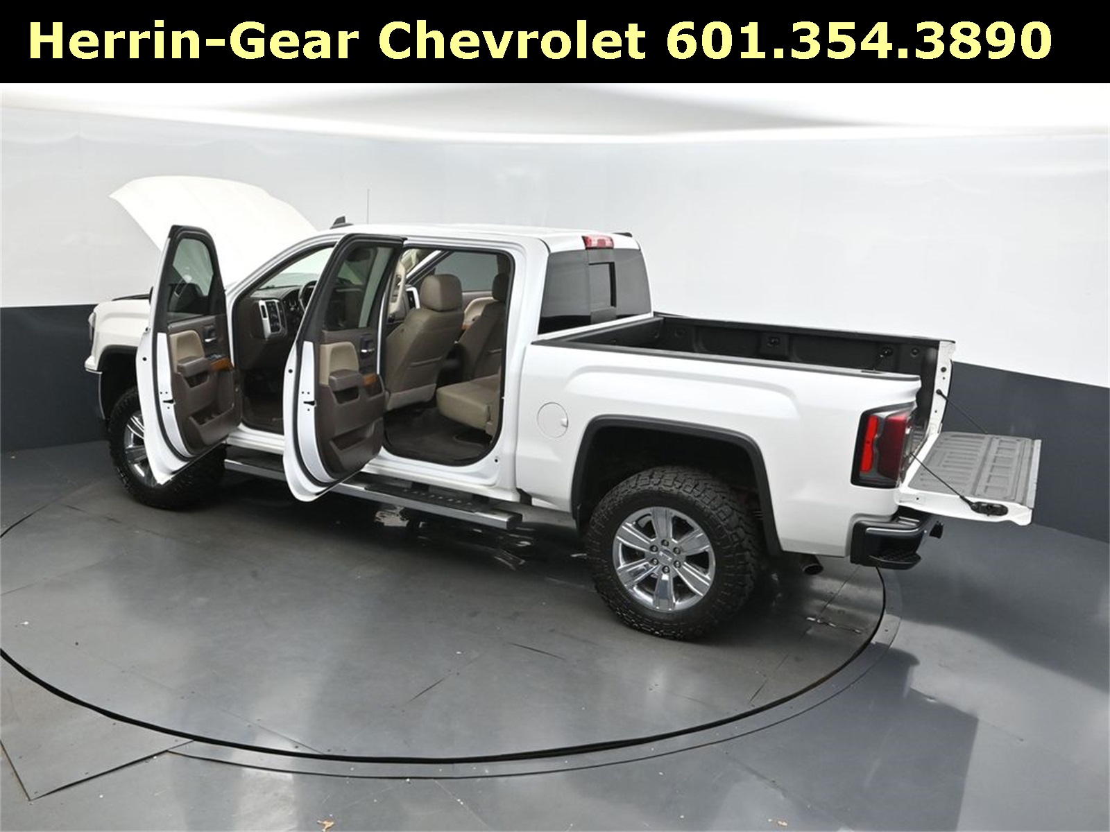 2018 White Frost Tricoat GMC Sierra 1500 SLT 4X4 Truck