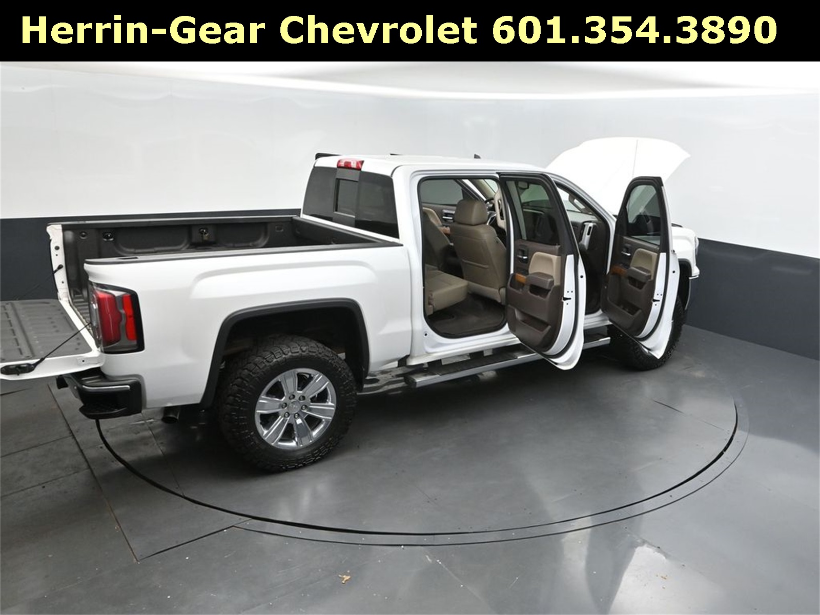 2018 White Frost Tricoat GMC Sierra 1500 SLT 4X4 Truck