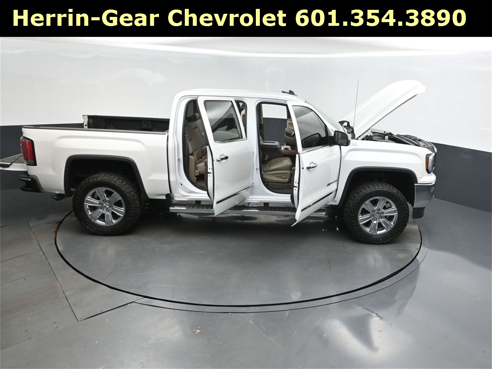 2018 White Frost Tricoat GMC Sierra 1500 SLT 4X4 Truck