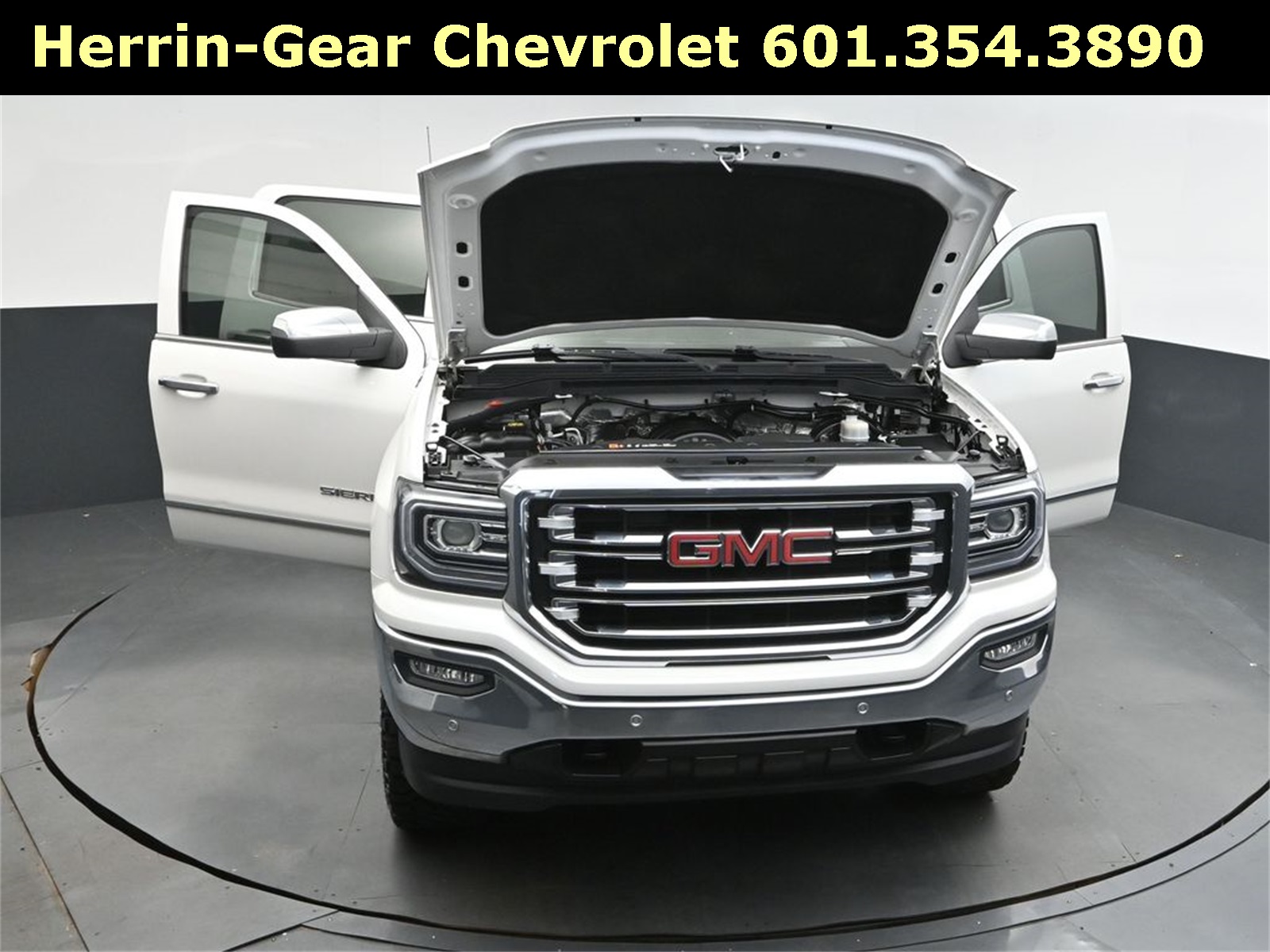 2018 White Frost Tricoat GMC Sierra 1500 SLT 4X4 Truck