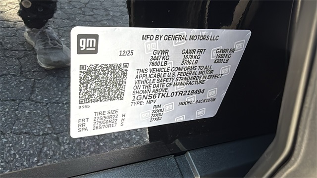 new 2026 Chevrolet Tahoe car, priced at $91,579