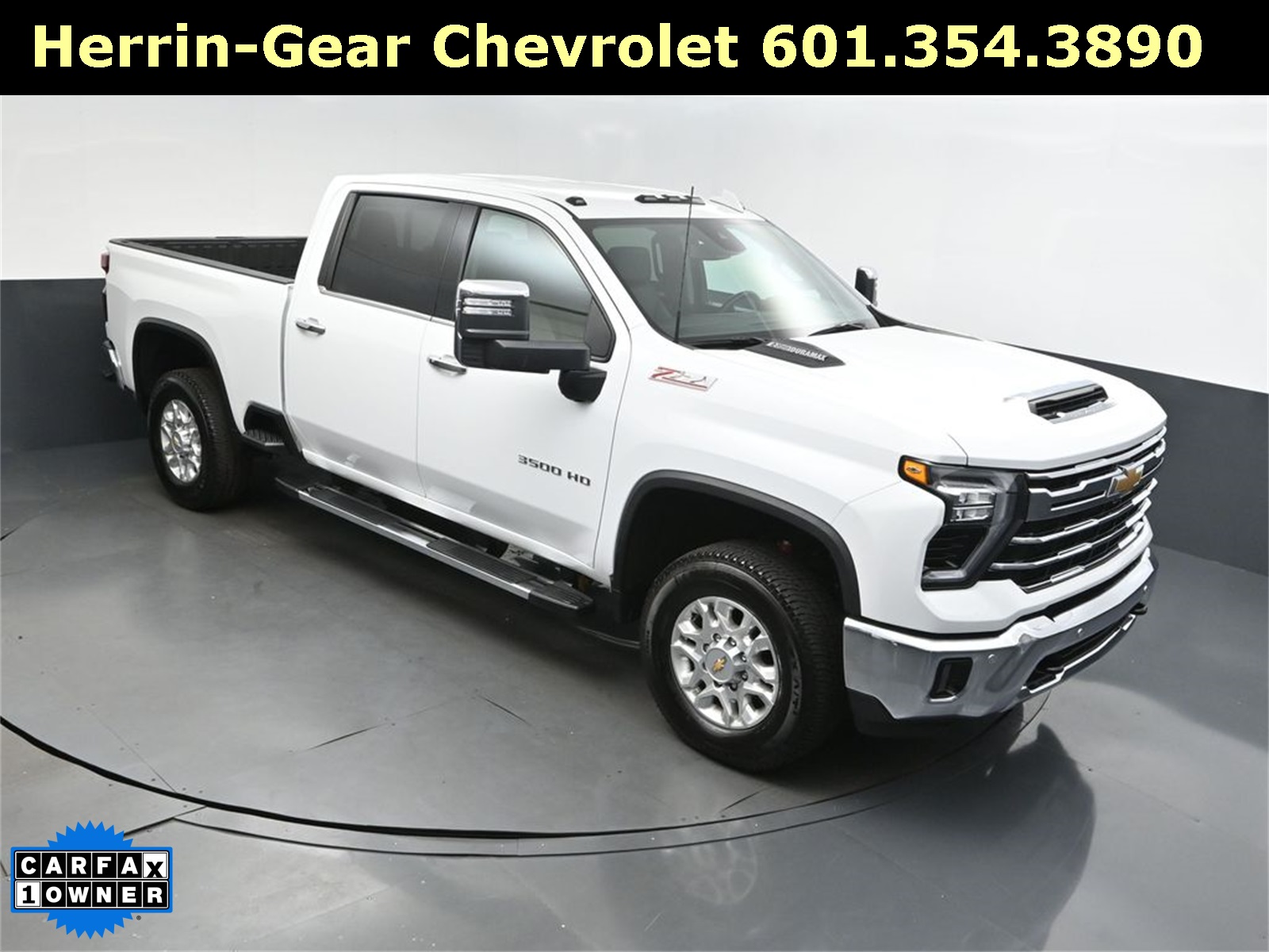 2024 Summit White Chevrolet Silverado 3500HD LTZ 4X4 Truck