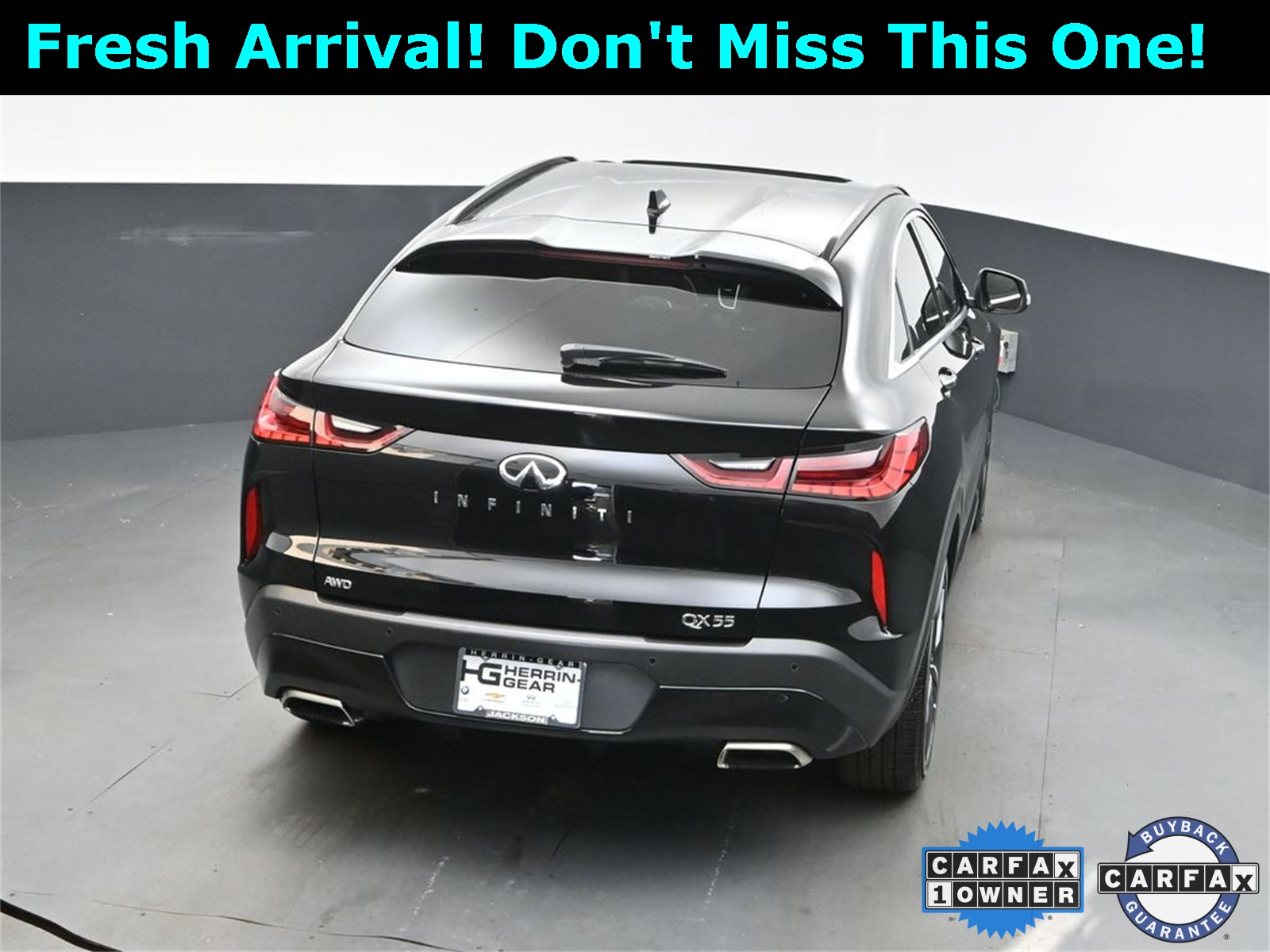 2024 Black Obsidian INFINITI QX55 LUXE AWD SUV