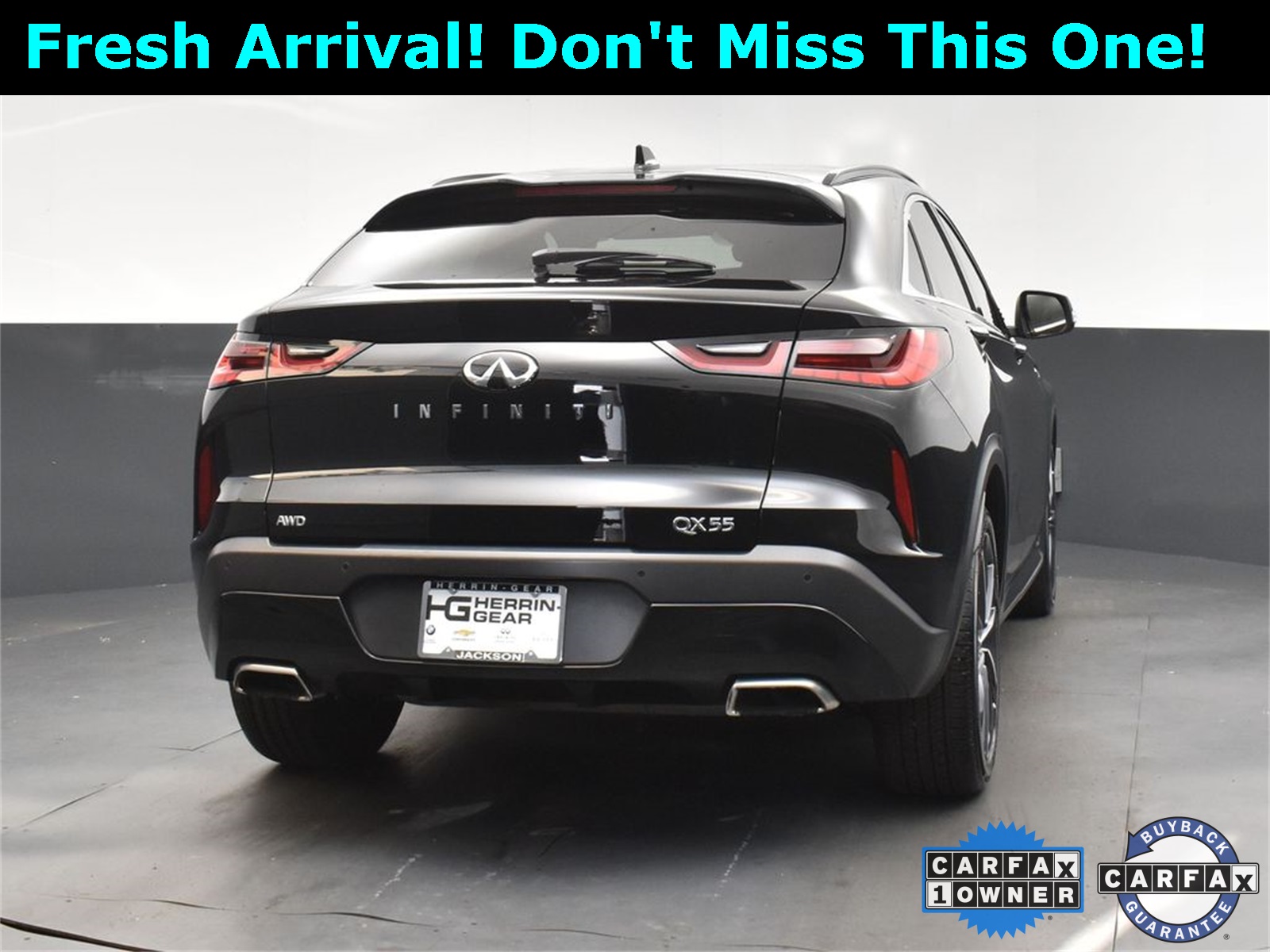 2024 Black Obsidian INFINITI QX55 LUXE AWD SUV
