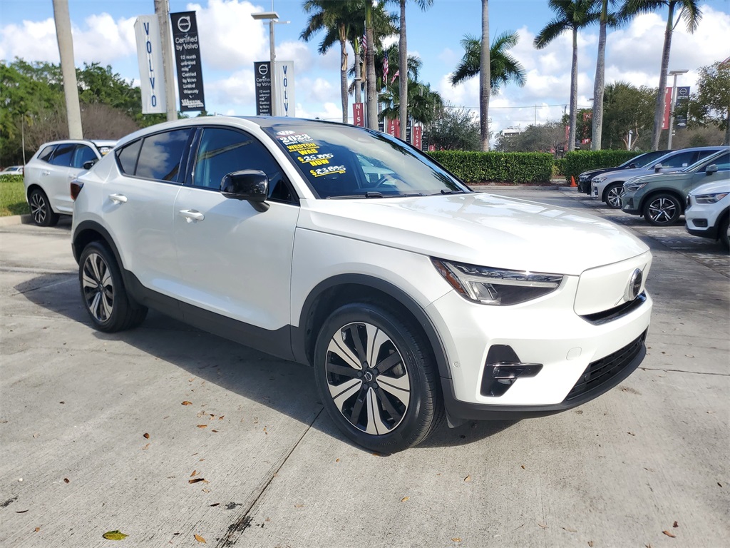 used 2023 Volvo C40 Recharge Pure Electric car, priced at $23,895