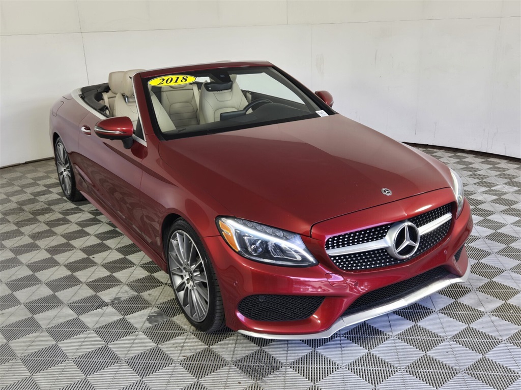 used 2018 Mercedes-Benz C-Class car, priced at $24,900