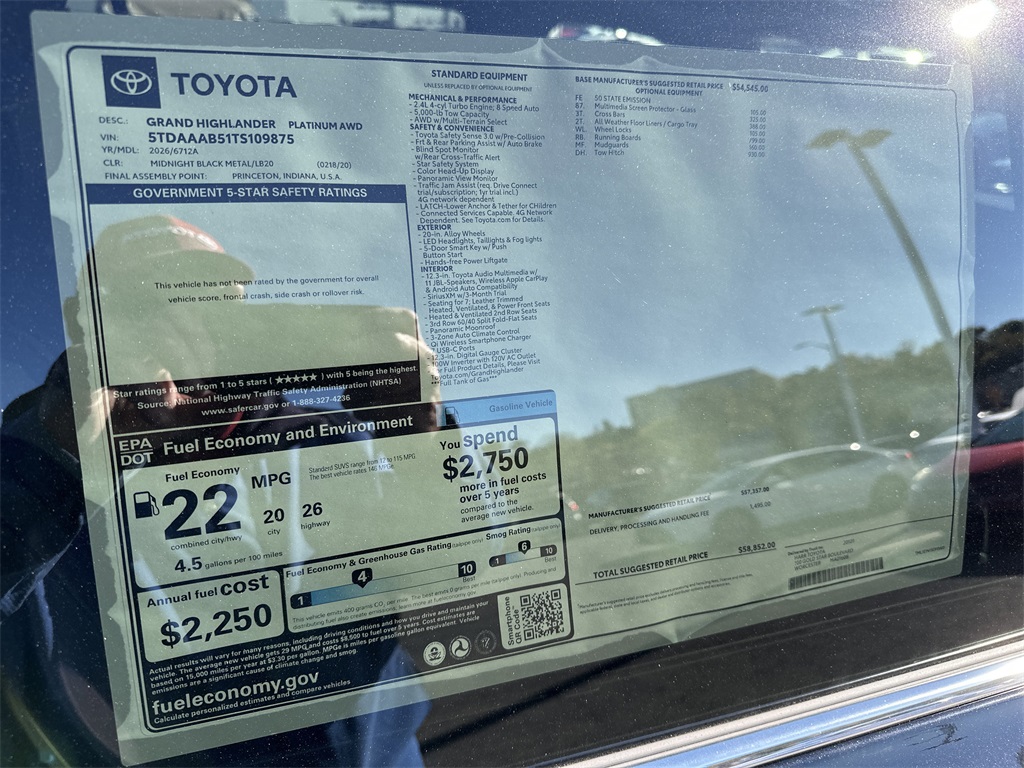 New 2026 Toyota Grand Highlander SUV