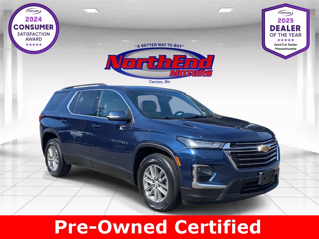 2022 Northsky Blue Metallic Chevrolet Traverse LT AWD SUV