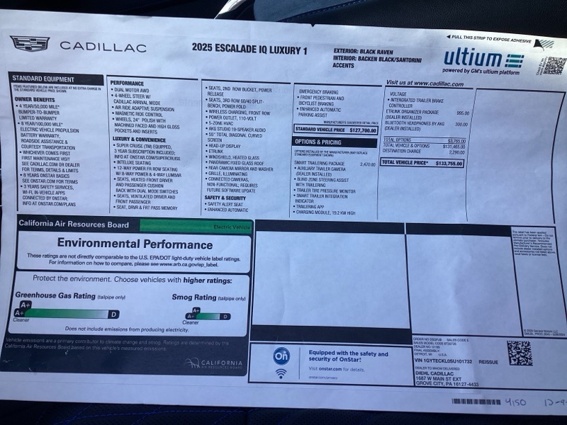 2025 Cadillac Escalade IQ Luxury photo 4