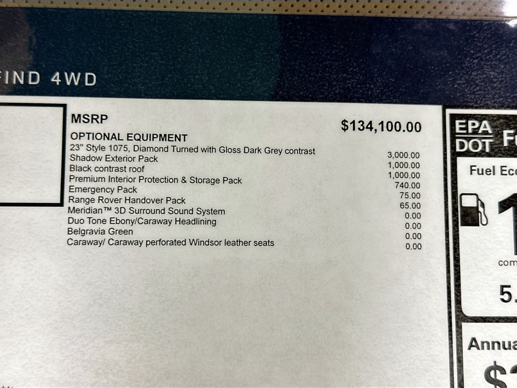 new 2025 Land Rover Range Rover car, priced at $142,130