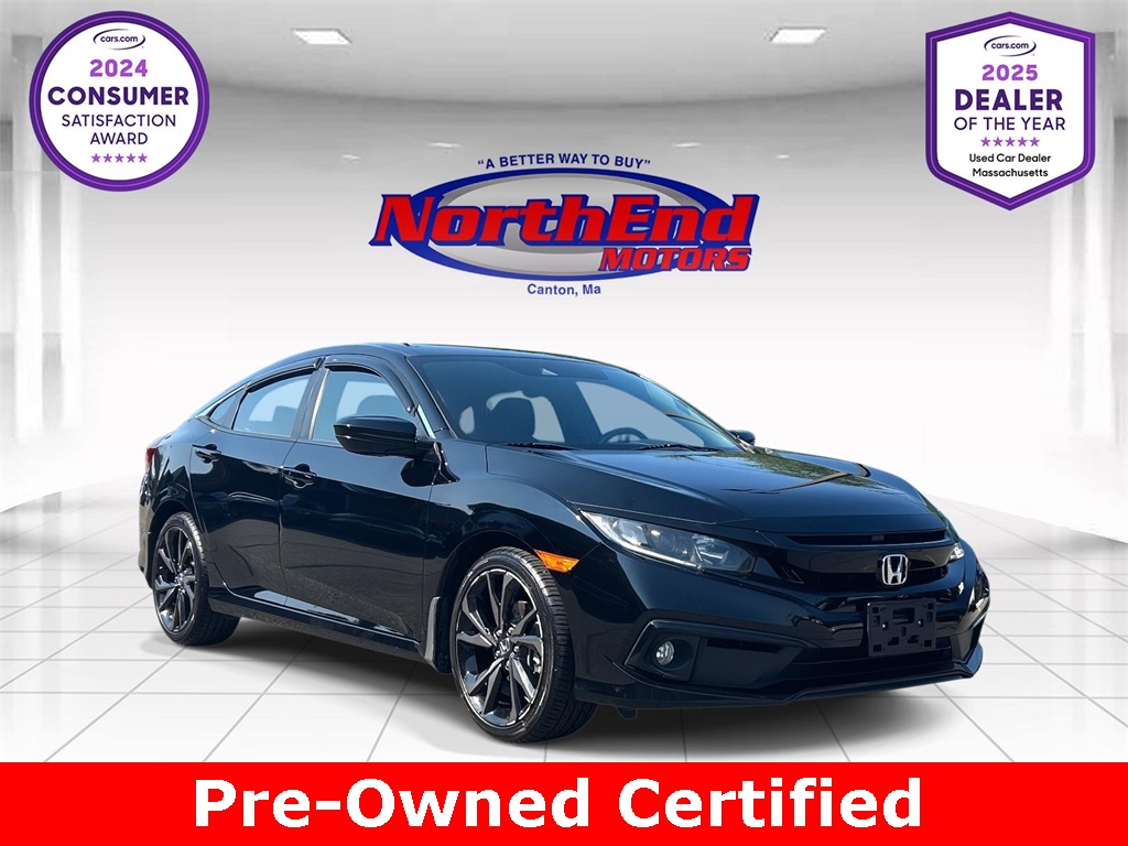 2019 Crystal Black Pearl Honda Civic Sedan Sport Sedan