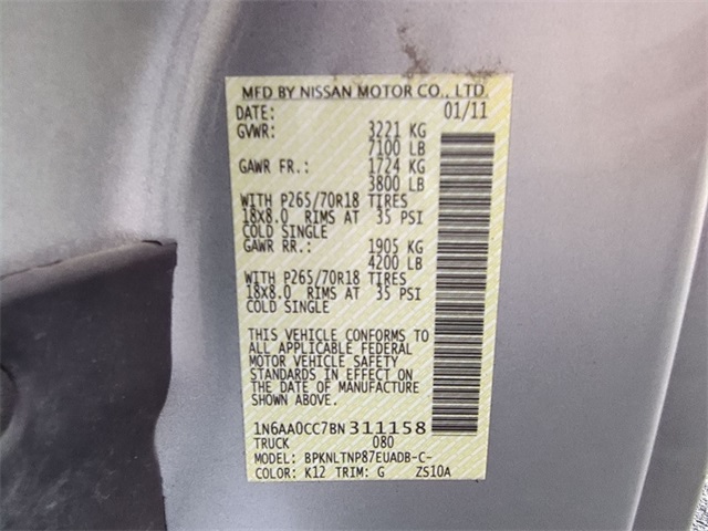 used 2011 Nissan Titan car, priced at $12,911