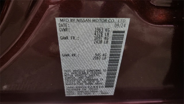 2025 Nissan Altima 2.5 SV FWD 2025 Nissan Altima 2.5 SV FWD