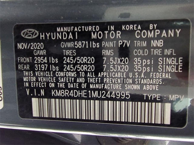 used 2021 Hyundai Palisade car, priced at $22,511