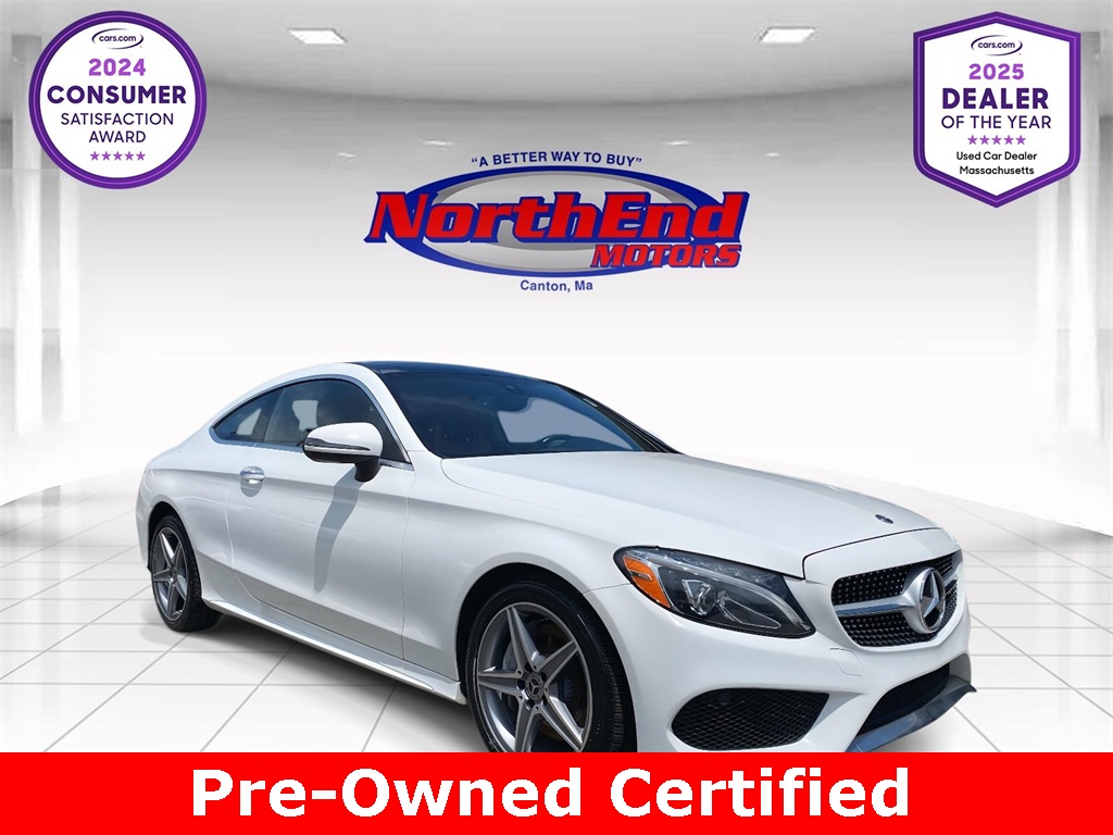 2018 Polar White Mercedes-Benz C-Class C 300 AWD Coupe