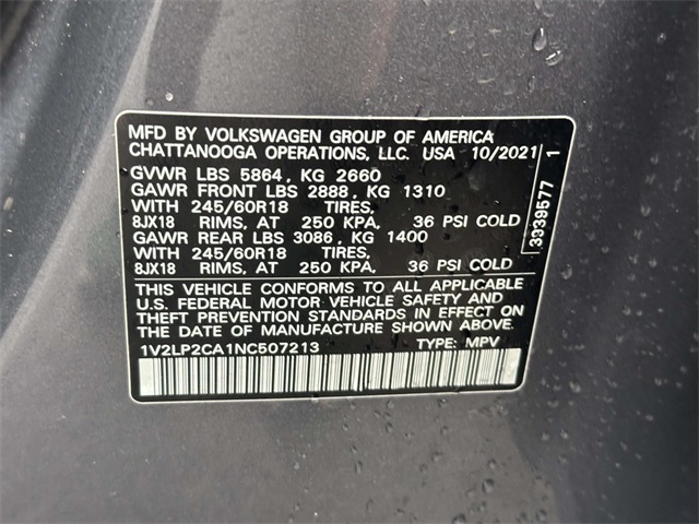 used 2022 Volkswagen Atlas car, priced at $22,877