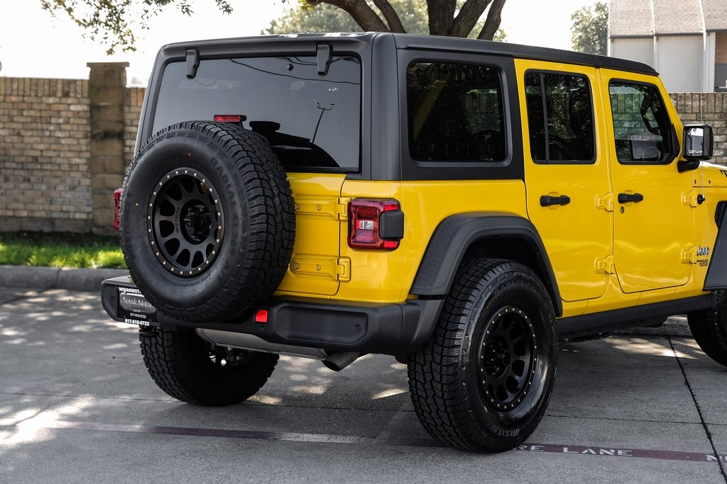 used 2021 Jeep Wrangler car, priced at $29,521