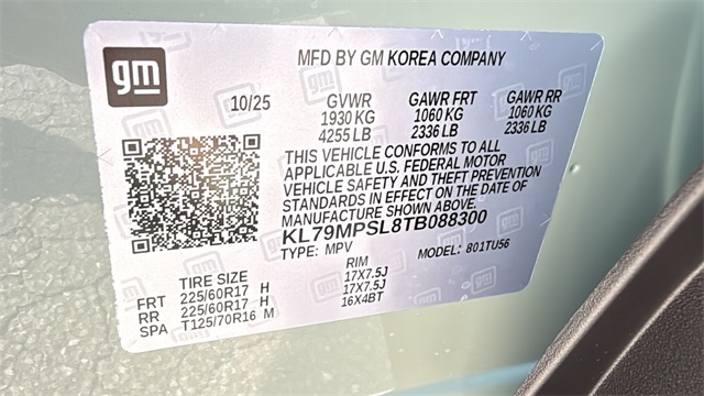 new 2026 Chevrolet TrailBlazer car, priced at $26,785