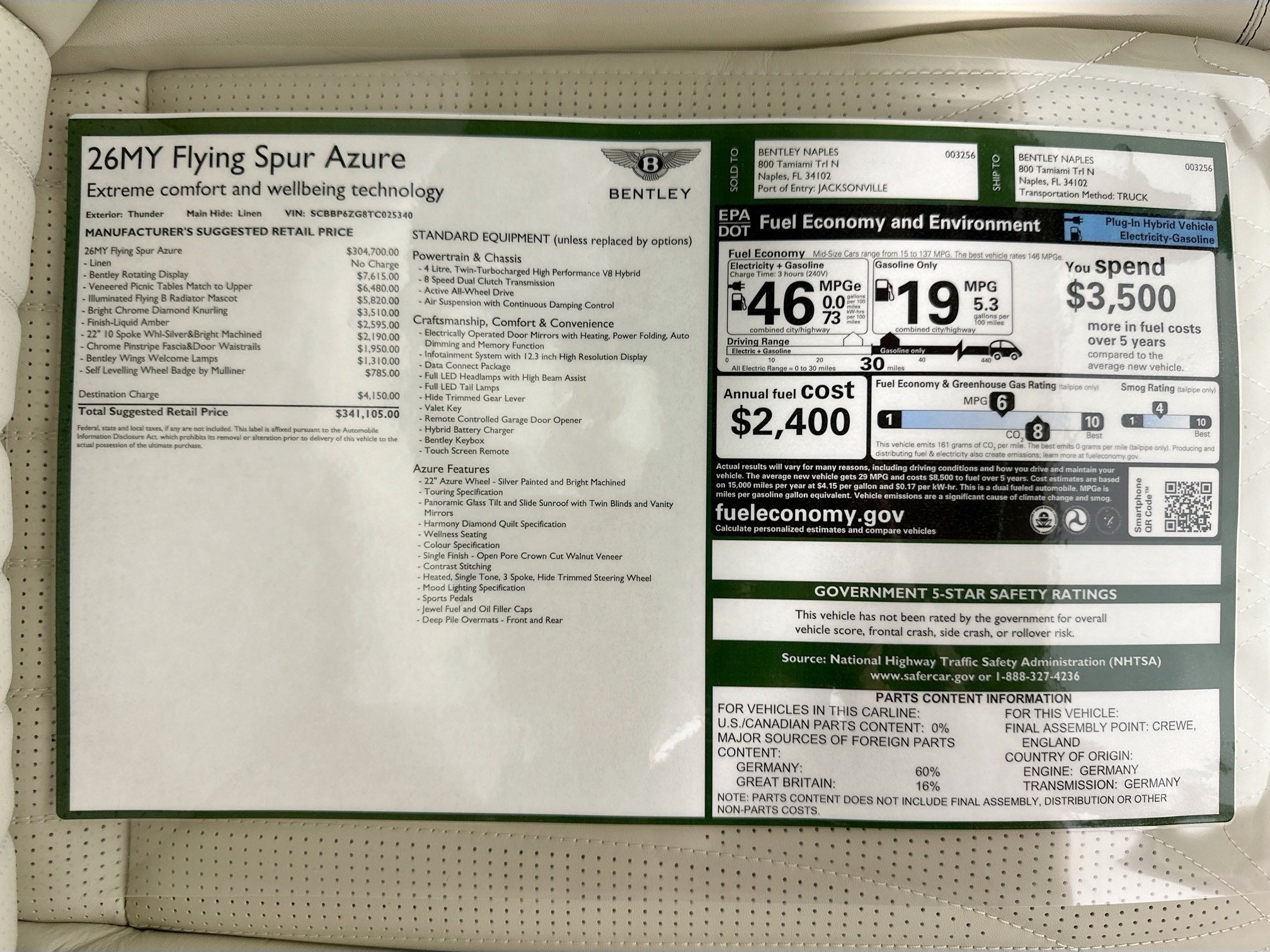 new 2026 Bentley Flying Spur car