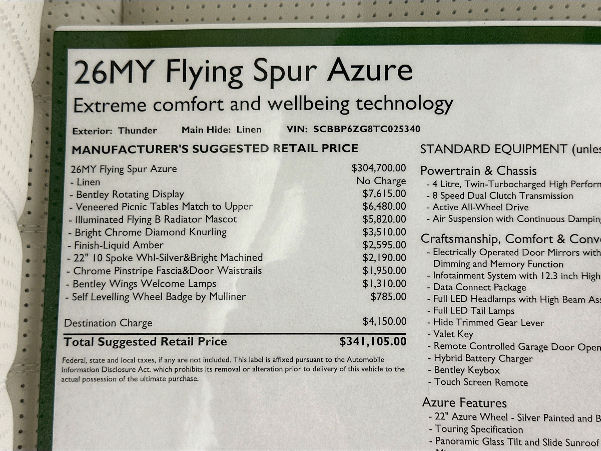 new 2026 Bentley Flying Spur car