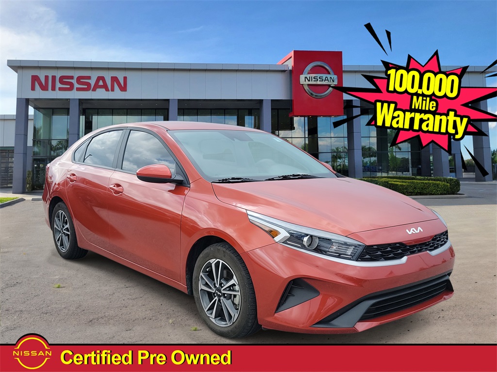 2023 Fire Orange Kia Forte LXS Sedan